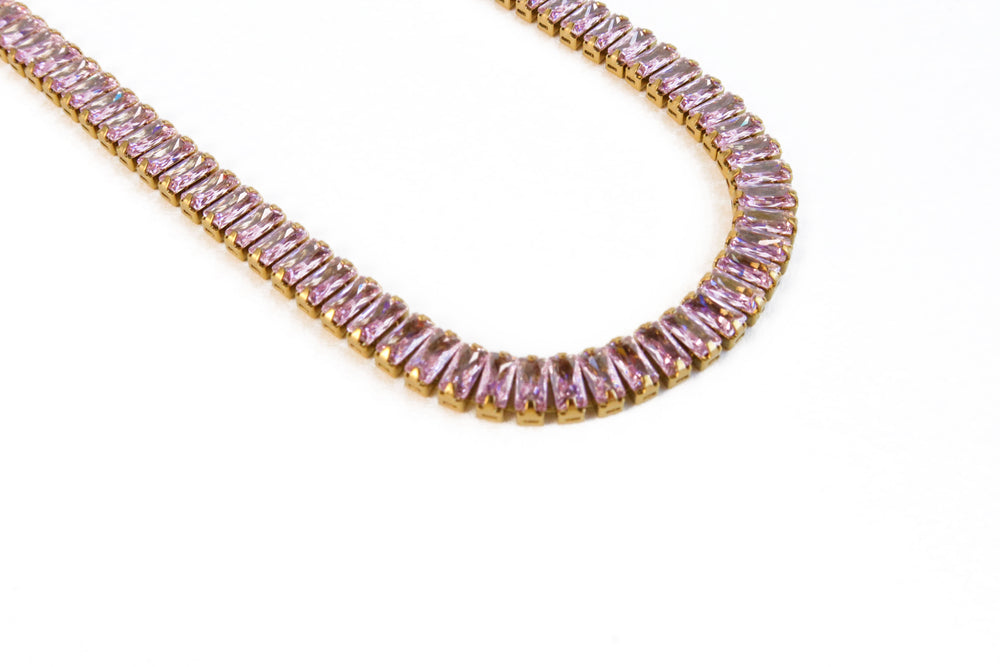 Array of Pink - Tennis Necklace - MOUA