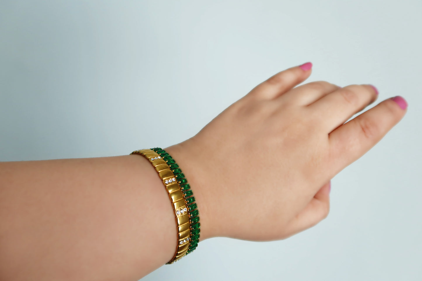 Array of Green - Tennis Bracelet - MOUA